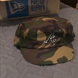 Atlanta Braves camo military hat